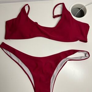 Burgundy Bikini Set